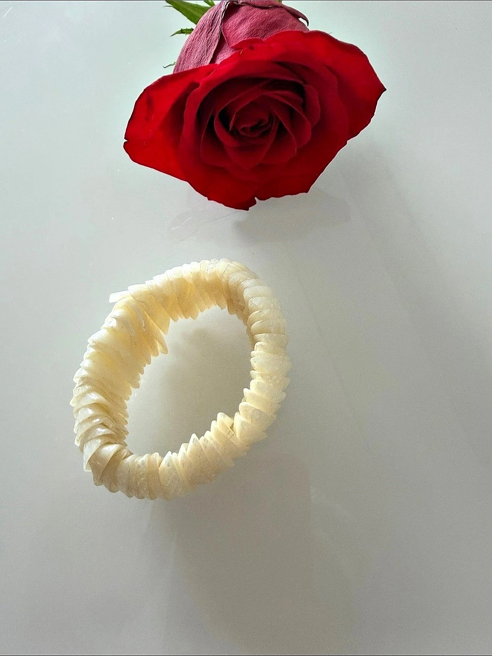 Cream Coiled Bracelet